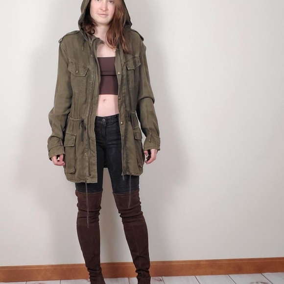 Aritzia Talula military utility hooded jacket in small - Picture 9 of 9
